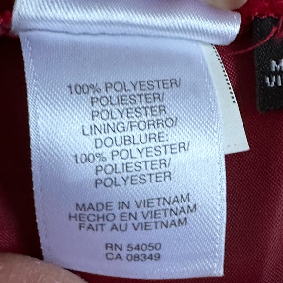 Jones Wear Essential Red NWT Crease In Front &.Back Wide & Straight Leg Sz 6 - Picture 9 of 15